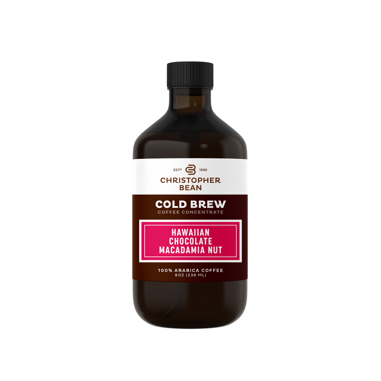 Hawaiian Chocolate Macadamia Nut Cold Brew Bottle Christopher Bean Coffee