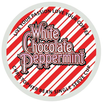 White Chocolate Peppermint Bark Single Cup