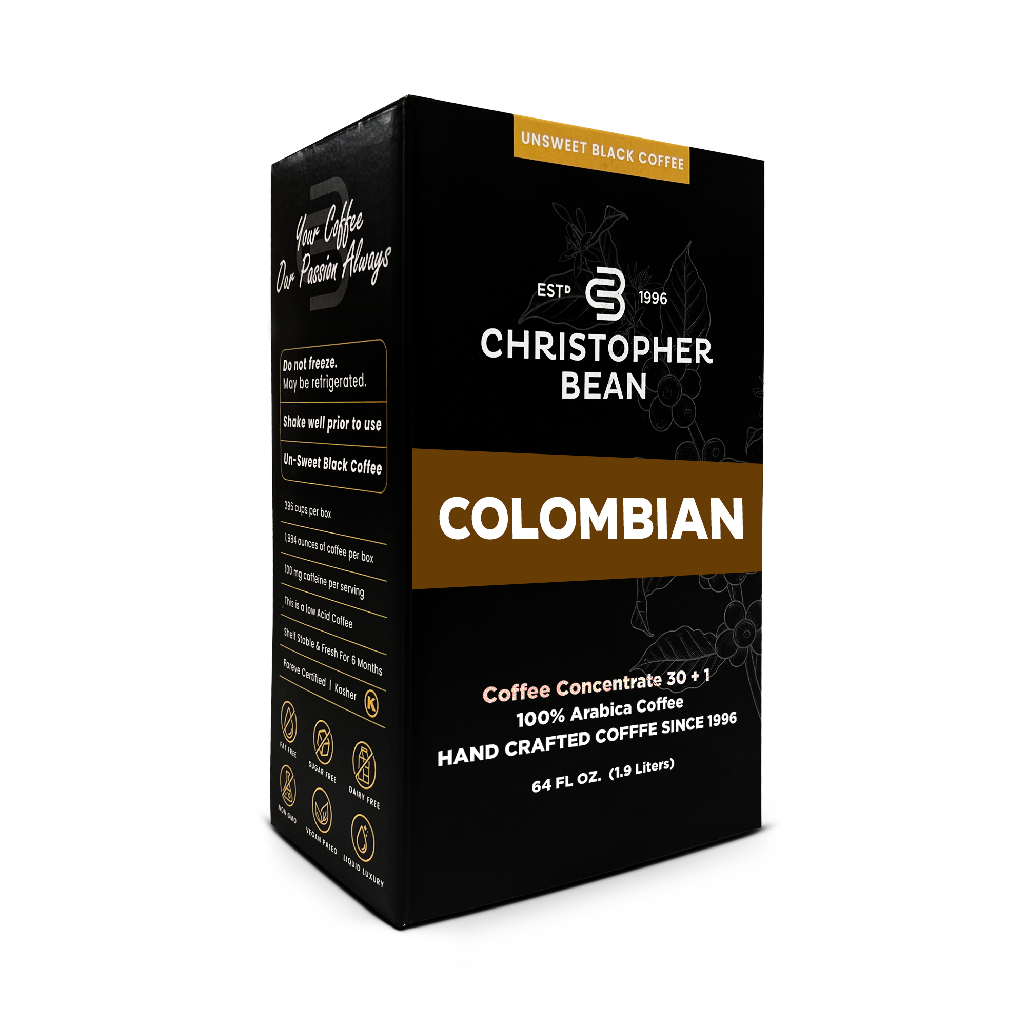 Colombian Coffee Concentrate – Bag-in-Box - Christopher Bean Coffee