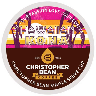 Hawaiian Kona Blend Single Cup - Christopher Bean Coffee