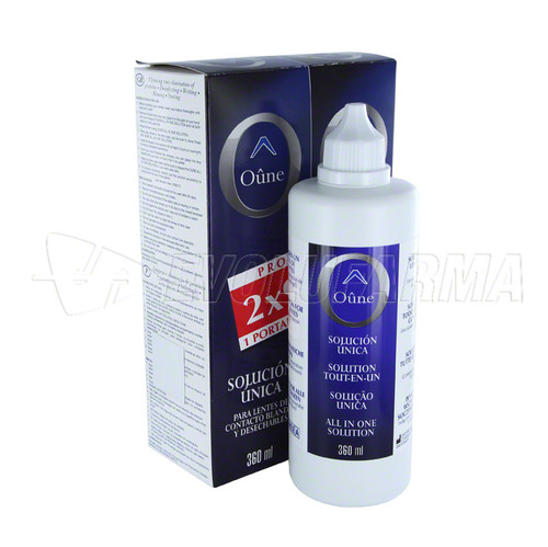 Oune solución para lentes de contacto. 2 x 360 mL.