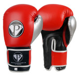 All new super tough and rugged triple-ply artificial leather delivers round after grueling round of performance at an unbelievable price. Multi-layer inner foam padding offers superb hand protection for sparring, heavy bag, double end bag, and punch mitt training. Extra wide hook-and-loop wrist closure keeps gloves snug and firm on hands plus makes for easy on and off- no coach or trainer needed. Available in 2, 4, 6, 8, 10, 12, 14, 16 ounces. All different color combinations. 
