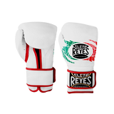 Cleto Reyes Hook and Loop Gloves
We guarantee anatomically designed gloves that will make adequate preparation of your hands before training. In addition, the wrist support will take you to a safe workout, preventing your hand from bending and damaging. The handmade leather strap with Hook and Loop closure provides a firm and faster glove fit. The Cleto Reyes Hook and Loop Gloves are ideal to give the best protection and comfort while training, sparring, and punching bag workouts.

The best boxing gloves brand you can ever choose.
Designed with the finest craftsmanship and highest quality material handmade in Mexico.
Manufactured gloves under a strict of the very best kind control in leather and all the materials.
The long-lasting latex foam padding gives your knuckles the support they need and a great effect on every punch.
The water-repellent linings prevent moisture from entering the padding and keep the glove weight constant.
Recommended for sparring, heavy bags, and training in general.
The attached thumb prevents eye injuries and keeps the thumb from being broken or sprained while training.
Weight suggested by professional trainers: 12oz until 129 lbs, 14oz for 130 to 159 lbs, 16oz and 18oz for 160 lbs. and up.
The weight marked on the label of this product is approximate, the weights may vary due to the nature of the manufacture of the product.