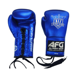 AFG PRO LACE BOXING GLOVES METALLIC BLUE