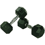Troy VTX Hex Rubber Encased Dumbbell Pair 3 - 100 lbs