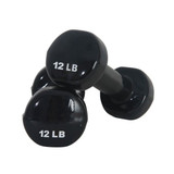  Fitness First Vinyl Dipped Dumbbell Pairs 1 - 12 lbs.
