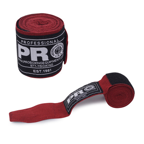Pro Boxing Extra long handwraps.

180" long with thumb loop and Hook and Loop closure.

Price is per pair. Available in your choice of colors. 