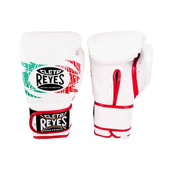 Cleto Reyes Hook and Loop Gloves
We guarantee anatomically designed gloves that will make adequate preparation of your hands before training. In addition, the wrist support will take you to a safe workout, preventing your hand from bending and damaging. The handmade leather strap with Hook and Loop closure provides a firm and faster glove fit. The Cleto Reyes Hook and Loop Gloves are ideal to give the best protection and comfort while training, sparring, and punching bag workouts.

The best boxing gloves brand you can ever choose.
Designed with the finest craftsmanship and highest quality material handmade in Mexico.
Manufactured gloves under a strict of the very best kind control in leather and all the materials.
The long-lasting latex foam padding gives your knuckles the support they need and a great effect on every punch.
The water-repellent linings prevent moisture from entering the padding and keep the glove weight constant.
Recommended for sparring, heavy bags, and training in general.
The attached thumb prevents eye injuries and keeps the thumb from being broken or sprained while training.
Weight suggested by professional trainers: 12oz until 129 lbs, 14oz for 130 to 159 lbs, 16oz and 18oz for 160 lbs. and up.
The weight marked on the label of this product is approximate, the weights may vary due to the nature of the manufacture of the product.