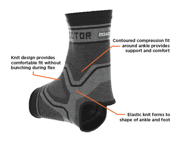 COMPRESSION KNIT ANKLE SLEEVE