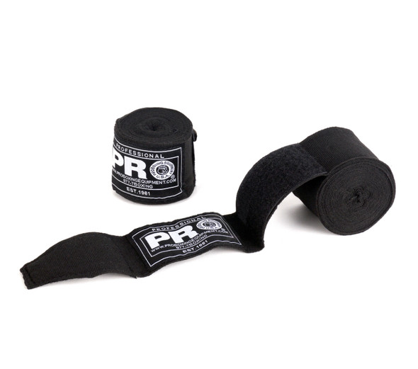 Pro Boxing Extra long handwraps.

180" long with thumb loop and Hook and Loop closure.

Price is per pair. Available in your choice of colors. 