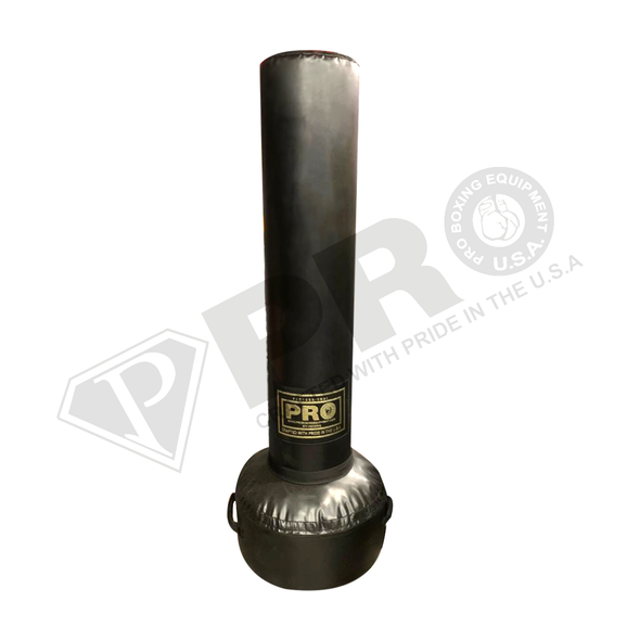 All of our Pro Punching Bags are designed for serious training! They are manufactured in the USA and designed to last a lifetime! Each features a shell of industrial nylon rip-stop woven scrim impregnated with a heavy 22 oz vinyl coating, and triple-stitched along all stress seams.