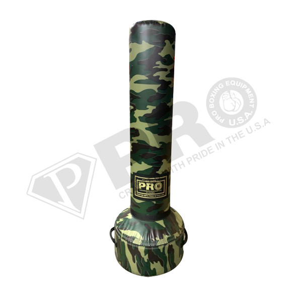 All of our Pro Punching Bags are designed for serious training! They are manufactured in the USA and designed to last a lifetime! Each features a shell of industrial nylon rip-stop woven scrim impregnated with a heavy 22 oz vinyl coating, and triple-stitched along all stress seams.
