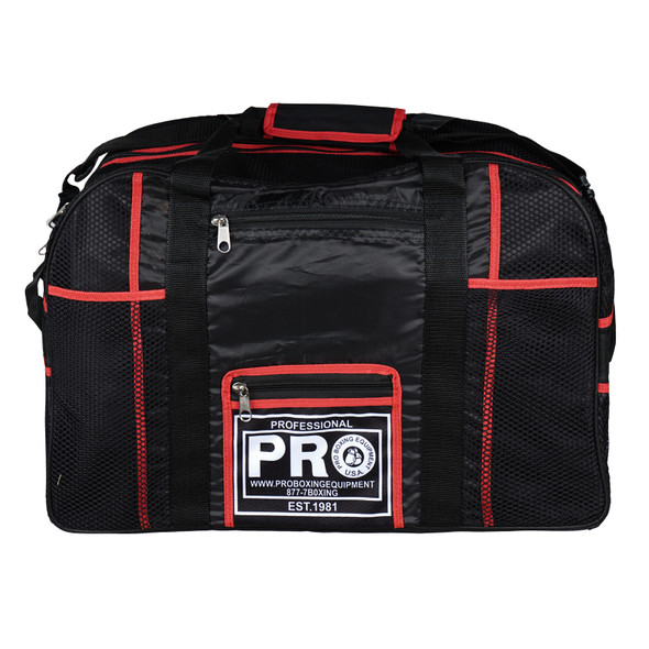 Pro Boxing Equipment Gear Bag Black/Red