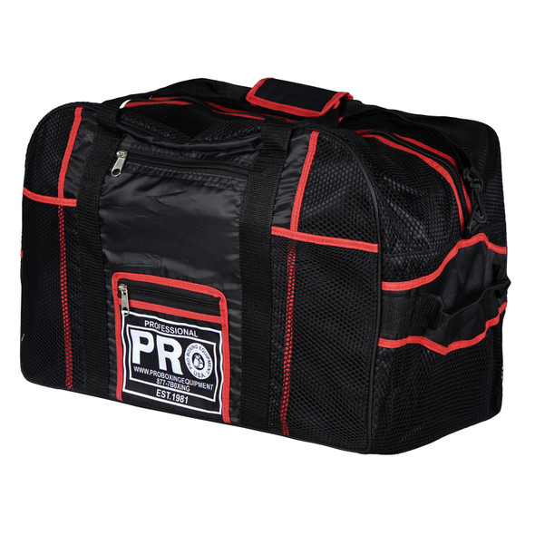 Pro Boxing Equipment Gear Bag Black/Red