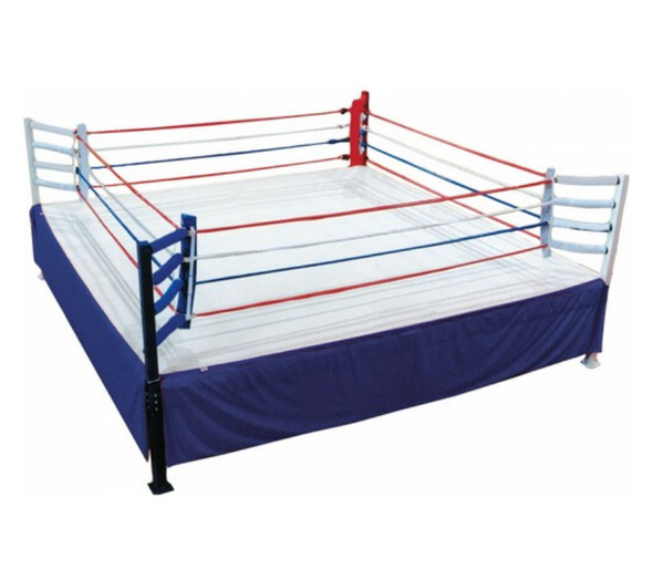 A Competition Boxing Ring, built by PROUSA.com, will be the finest boxing ring you could ever own.  Our unique design is many times stronger than that of other manufacturers.  We use super strong structural steel in all of our rings, while others use thin wall steel tubing.  Our quick, no bolt, assembly process assures you that you can sit this ring up and take it down quickly and easily and transport or store your ring for the next event. Advanced assembly feature allows for quicker installation with only minimal hardware required. Sets up at elevated USA Boxing and professional boxing sanctioning commission regulations 36” floor height for shows and professional sanctioned events.