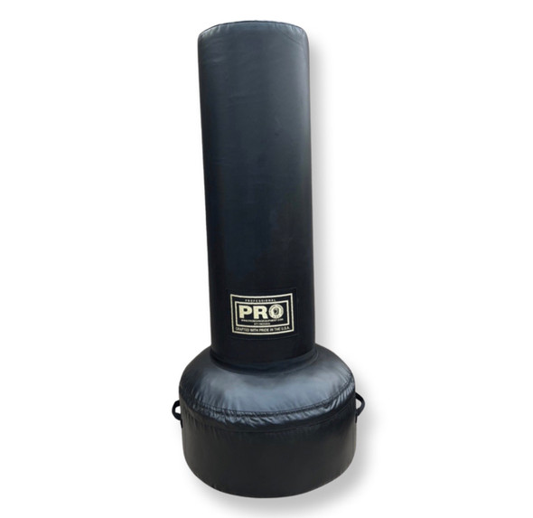 All of our Professional Punching Bags are designed for serious training! They are manufactured in the USA and designed to last a lifetime! Each features a shell of industrial nylon rip-stop woven scrim impregnated with a heavy 22 oz vinyl coating, and triple-stitched along all stress seams.