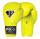 All new super tough and rugged triple-ply artificial leather delivers round after grueling round of performance at an unbelievable price. Multi-layer inner foam padding offers superb hand protection for sparring, heavy bag, double end bag, and punch mitt training. Extra wide hook-and-loop wrist closure keeps gloves snug and firm on hands plus makes for easy on and off- no coach or trainer needed. Available in 2, 4, 6, 8, 10, 12, 14, 16 ounces. All different color combinations. 