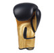 All new super tough and rugged triple-ply artificial leather delivers round after grueling round of performance at an unbelievable price. Multi-layer inner foam padding offers superb hand protection for sparring, heavy bag, double end bag, and punch mitt training. Extra wide hook-and-loop wrist closure keeps gloves snug and firm on hands plus makes for easy on and off- no coach or trainer needed. Available in 2, 4, 6, 8, 10, 12, 14, 16 ounces. All different color combinations. 