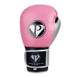 All new super tough and rugged triple-ply artificial leather delivers round after grueling round of performance at an unbelievable price. Multi-layer inner foam padding offers superb hand protection for sparring, heavy bag, double end bag, and punch mitt training. Extra wide hook-and-loop wrist closure keeps gloves snug and firm on hands plus makes for easy on and off- no coach or trainer needed. Available in 2, 4, 6, 8, 10, 12, 14, 16 ounces. All different color combinations. 