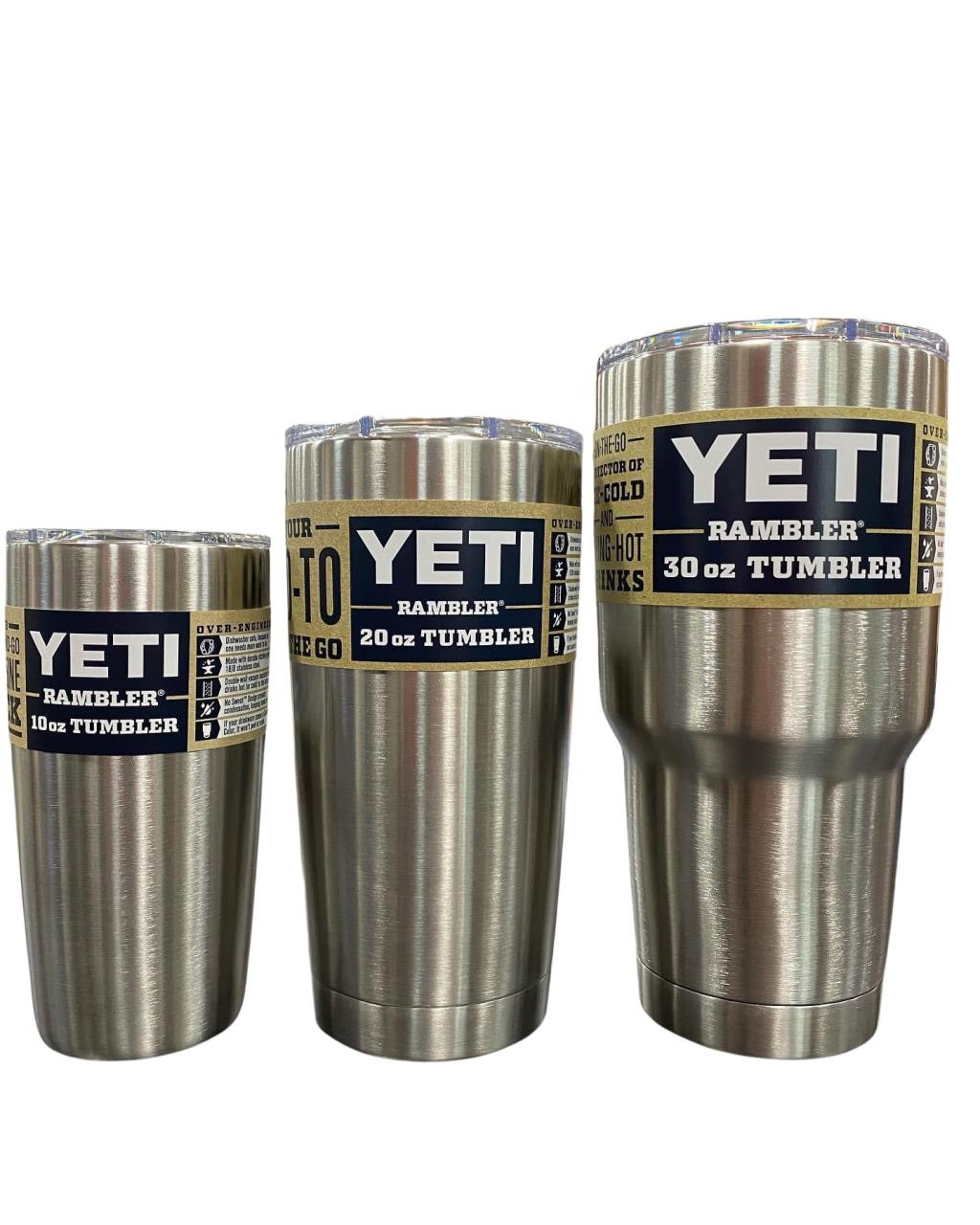 If anyone was curious about how big the 10oz rambler is compared to the  20oz and 30oz : r/YetiCoolers