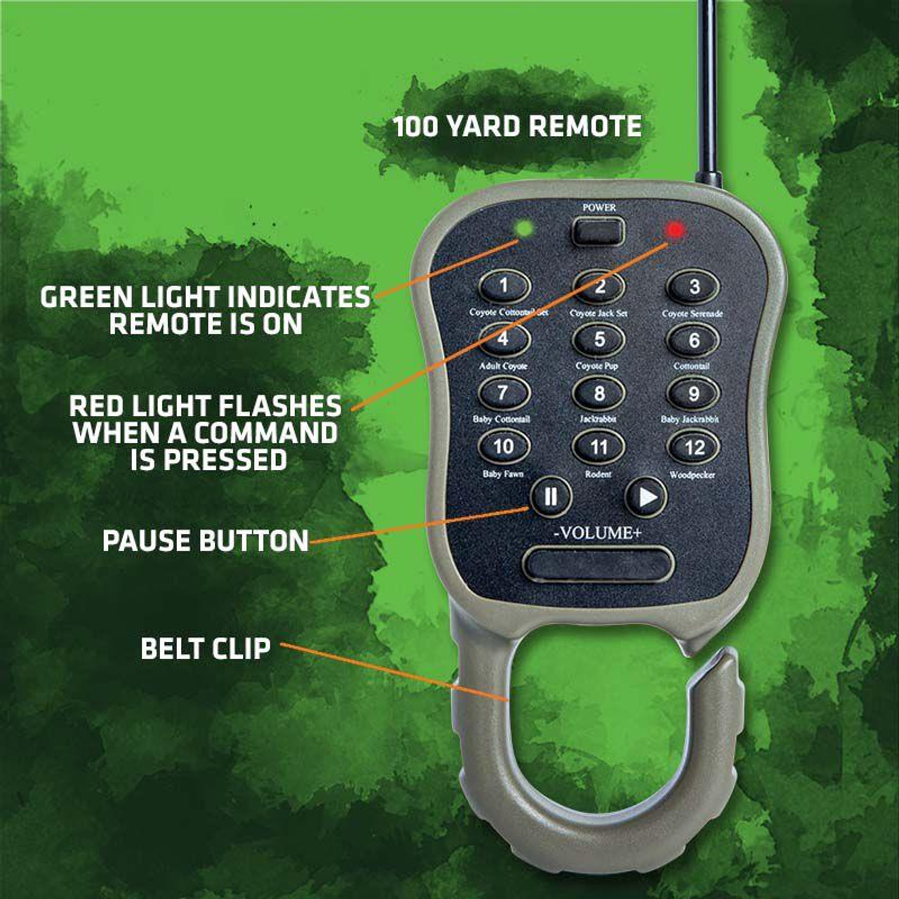 Primos 3851 Dog Catcher 2 Electronic Call Multiple Sounds Attracts
