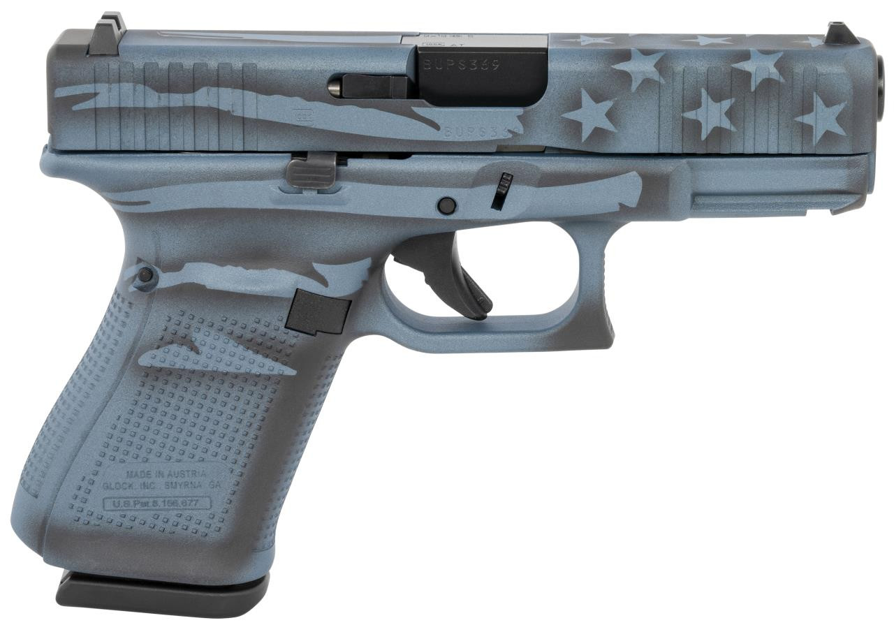 アメリカ5センㇳアメリカ Glock PA195S204-BTFLAG G19 Gen5 Compact 9mm Luger 4.02