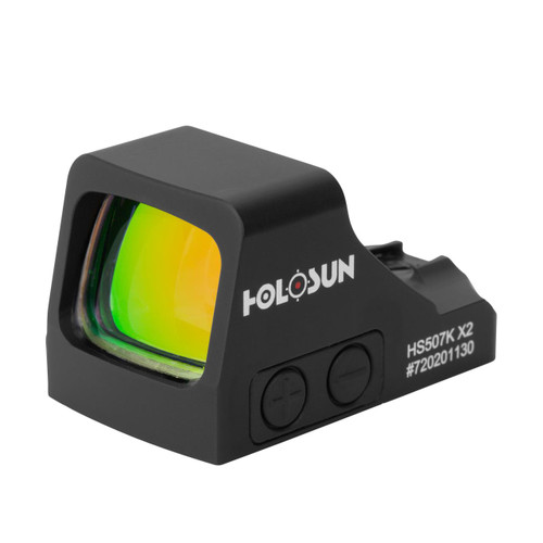 Holosun HS507KX2 HS507K X2  Black Anodized 0.58 x 0.77 2 MOA Red Dot/32 MOA Red Circle Multi Reticle - 810047071211