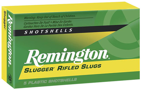Remington Ammunition 20302 Slugger  12 Gauge 2.75" 1 oz Rifled Slug Shot 5 Per Box/ 50 Cs - 047700031002
