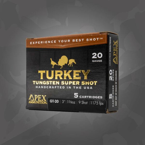 Apex Turkey 20ga 3" #9 Shot 1 5/8OZ - 859781007025