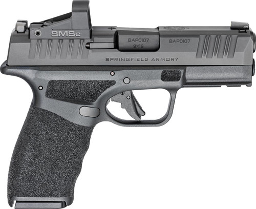 Springfield Armory HCP9379BOSPSMSC Hellcat Pro OSP 9mm Luger 3.70" 15+1, Black, Picatinny Rail Frame, Serrated Optic Cut Slide, Shield Red Dot - 706397962746