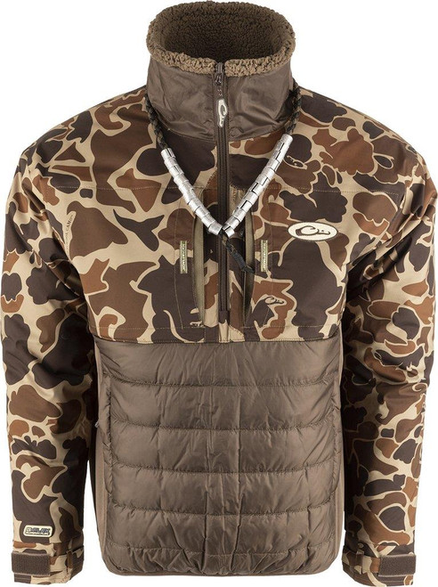 Drake LST Gaurdian Flex Eqwader 1/4 Zip- Old School - 659601174766