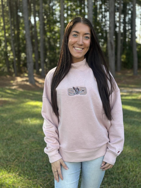 Springhill Outfitters Pintail Duck Embroidered Mock Neck Sweatshirt - 400100003943