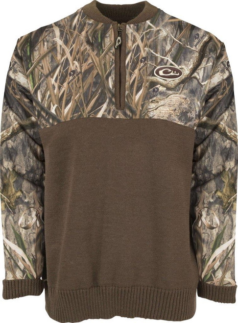 1/4 Zip Wool Sweater - 659601145827