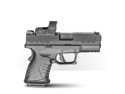 Springfield Armory XDME93810CBHCOSPD XD-M Elite Compact OSP 10mm Auto 3.80" 11+1 Black Melonite Steel Slide/Barrel with Optic Cut Black Interchangeable Backstrap Grip Includes Hex Dragonfly Red Dot -