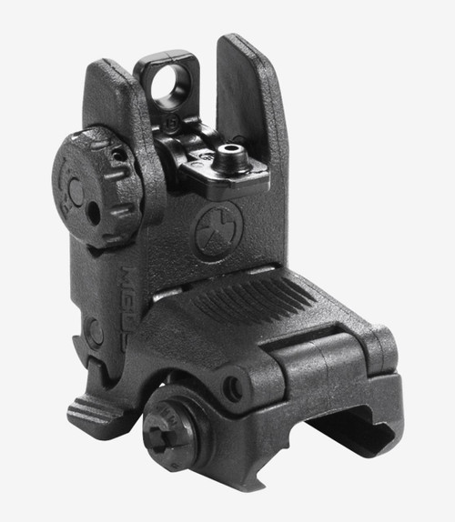 Magpul MAG248-BLK MBUS Rear Sight AR15/M16 Black Folding Polymer - 873750004358