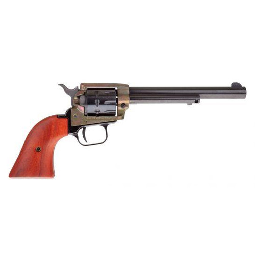 Heritage Mfg RR22999CH6 Rough Rider Small Bore 22 LR 9rd 6.50" Black Steel Cylinder & Barrel Color Case Hardened Steel Frame Cocobolo Grip - 727962703342