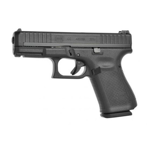 Glock UA4450101 G44 Compact 22 LR 4.02" 10+1 Black Steel Slide Black Rough Texture Interchangeable Backstraps Grip Adj Sights - 764503035920