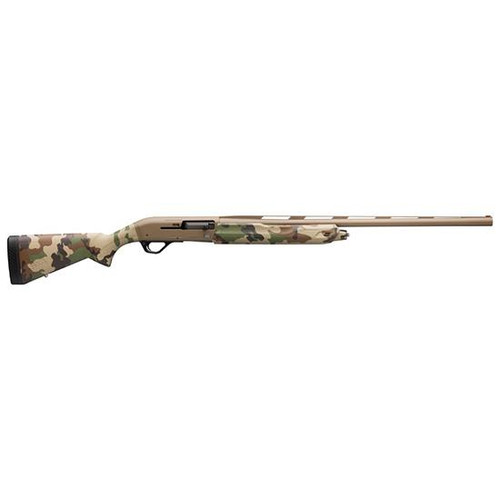 Winchester Guns 511290292 SX4 Hybrid Hunter 12 Gauge 28" 4+1 3.5" Flat Dark Earth Cerakote Woodland Camo Fixed Textured Grip Paneled Stock Right Hand (Full Size) Includes 3 Chokes - 048702022708