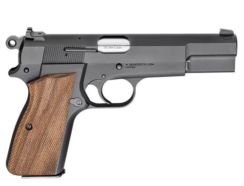 Springfield Armory HP9201 SA-35  9mm Luger 4.70" 15+1 Matte Blued Carbon Steel Frame & Slide Checkered Walnut Grip - 706397943967