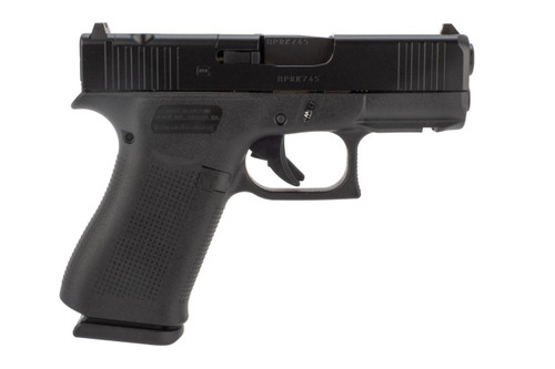 Glock PX4350201FRMOS G43X MOS Subcompact 9mm Luger 3.41" 10+1 Overall Black Finish with nDLC Steel with Front Serrations & MOS Cuts Slide, Rough Texture Beavertail Grip & Fixed Sights - 764503046629