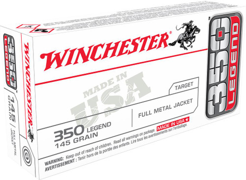Winchester Ammo USA3501 USA  350 Legend 145 gr Full Metal Jacket (FMJ) 20 Bx/10 Cs - 020892226203