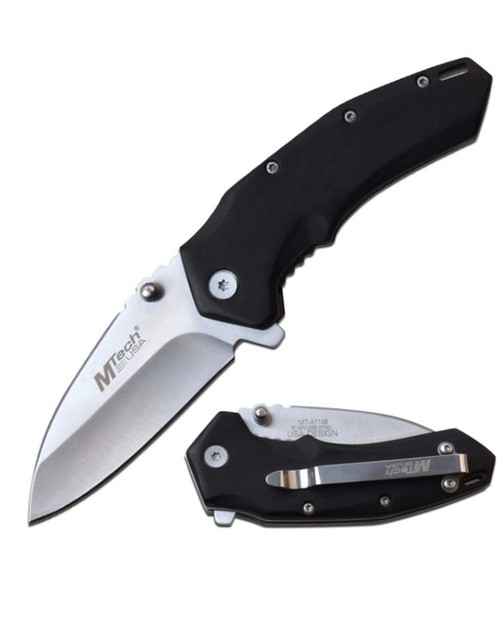 Mtech Usa Spring Assisted Knife MT-A1158BK - 805319427032