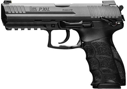 HK 81000123 P30LS V3 9mm Luger 4.45" 15+1 (2) Black Blued Steel Long Slide Black Polymer Grip - 642230260641