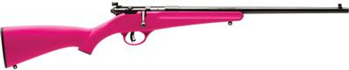 Rascal Single Shot Youth .22 LR/Long/Short 16.1 Inch Blued Barrel Pink Synthetic Stock - 062654137808