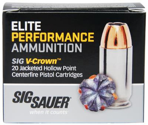 Elite Performance V-Crown .40 S&W 165 Grain Jacketed Hollow Point - 798681458196