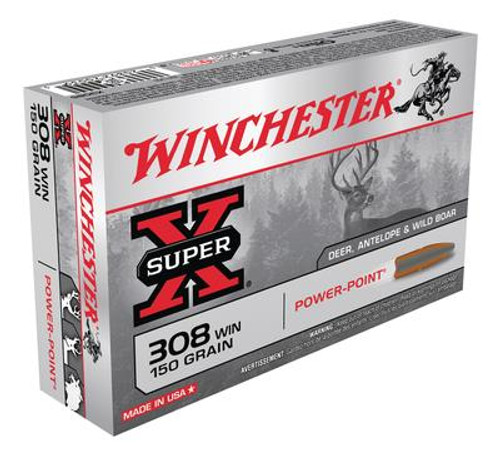 Super-X .308 Winchester 150 Grain Power-Point - 020892200395