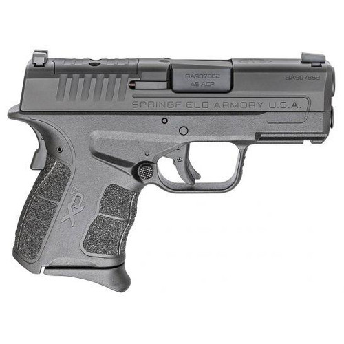 Springfield Armory XDSG93345BOSP XD-S Mod.2 OSP 45 ACP 3.30" 5+1, 6+1 Railed Black Frame Black Melonite Steel with Optic Cut Slide Enhanced Textured Black Polymer Grip Includes 2 Mags - 706397950743