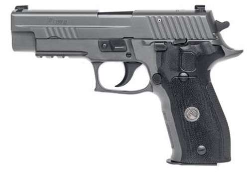 P226 Legion 9mm. 4.4 Inch Barrel Legion Gray PVD Finish High Visibility Day/Night Sights G-10 Grips 15 Round - 798681538782