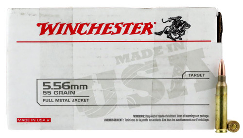 Winchester Ammo WM193150 USA  5.56x45mm NATO 55 gr Full Metal Jacket (FMJ) 150 Bx/4 Cs (Value Pack) - 020892225008