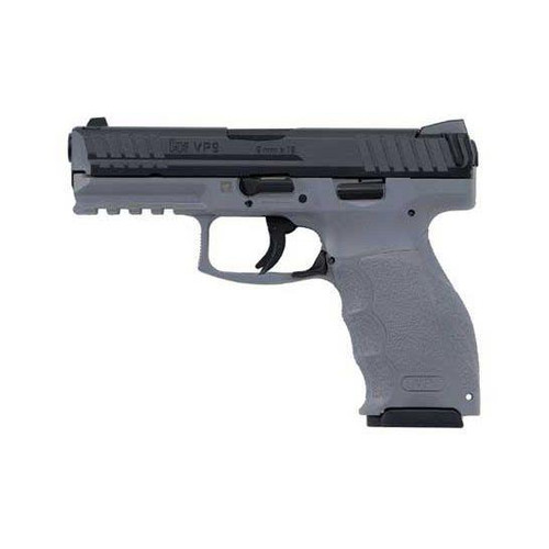 HK 81000229 VP9  9mm Luger 4.09" 17+1 (2) Gray Polymer Frame Black Steel Slide Gray Polymer Grip - 642230261990